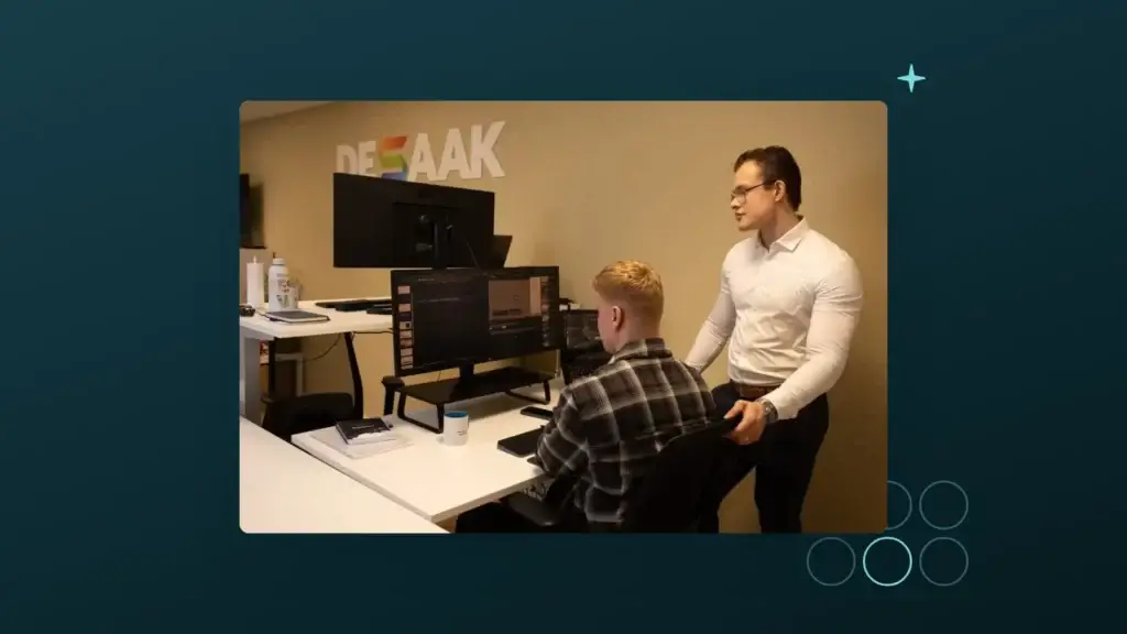Team van De Saak bespreekt afspraken over het gebruik van AI